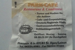 Park-café Leimen-st. Ilgen menu