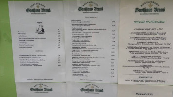 Gasthaus Brand menu