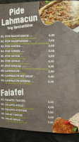 Steinofen Pizzeria menu