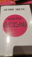 Sushibar Geisha menu