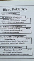 Bistro Fuldablick menu