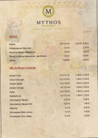 Mythos menu