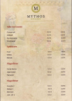 Mythos menu