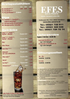 Efes Grill menu