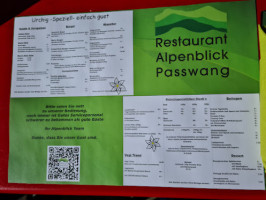 Alpenblick-Passwang Gasthof menu