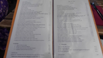 Cottage Cafe menu