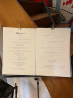 Cafe du Belvedere menu