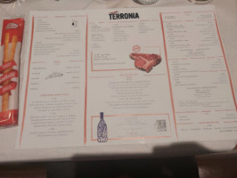 Restaurant Bar Terronia Gusto & Musica menu