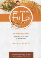 Asia Snack Fuloi menu