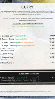 Kaschmir's menu