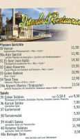 Istanbul Erhan Urun menu