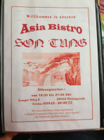 ASIA Bistro Son Tung menu