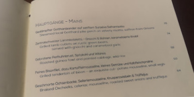 Guetsch menu