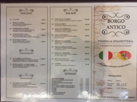 Borgo Antico menu