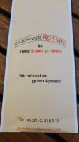 Rossini Im Schweizer Haus Italienische Gaststätten food