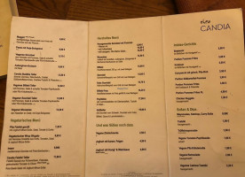Candia Koln menu