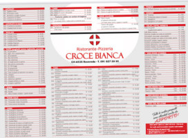 Croce Bianca menu