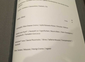 Grauwinkels Schlossküche menu