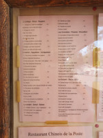 Cafe De La Poste menu