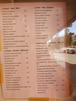 Cafe De La Poste menu