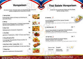 Tuy's Thai menu