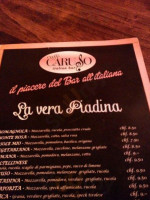 Caffè Caruso menu