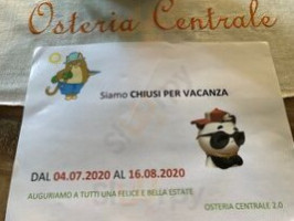 Osteria Centrale 2.0 menu