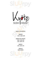 Kyoto Sushi House menu