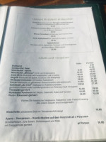 Pantheon Restaurant menu