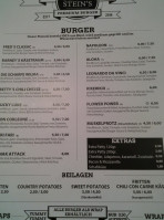 Feuerstein Burger menu