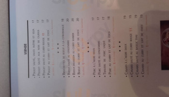 Papaya Thai menu