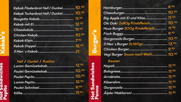 3men's Kebab menu