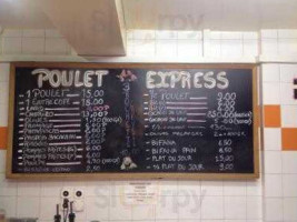 Poulet Express menu