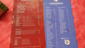 Codeborgo menu