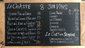 A La Petite Auberge, Bioley-magnoux menu