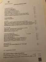 Kronenhalle menu