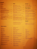 Cucina menu