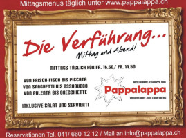 Restaurant PAPPALAPPA menu