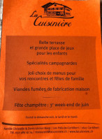 Cuisiniere menu