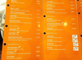 Bagelstation menu