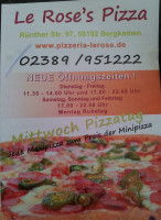 Le Rose`s Pizza food