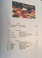 Pizza menu