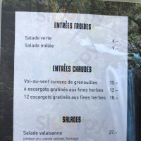 Les Gorges Du Durnand menu