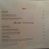 Bergrestaurant Blatten menu