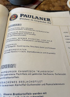 Paulaner`s Miraculum menu