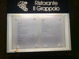 Il Grappolo menu