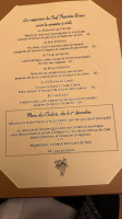 La Grappe d'Or menu