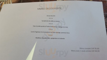 Le Vignier Cote Gastronomique menu