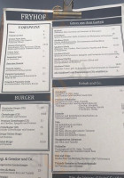 Fryhof menu