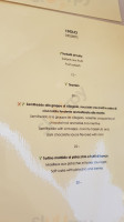 Vallantica Wine menu